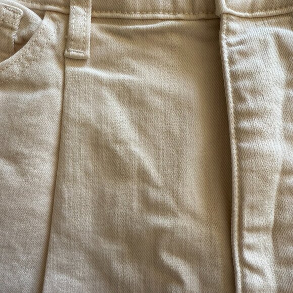 Banana Republic Cream High-Rise Wide-Leg Cropped Jean - Picture 4 of 5